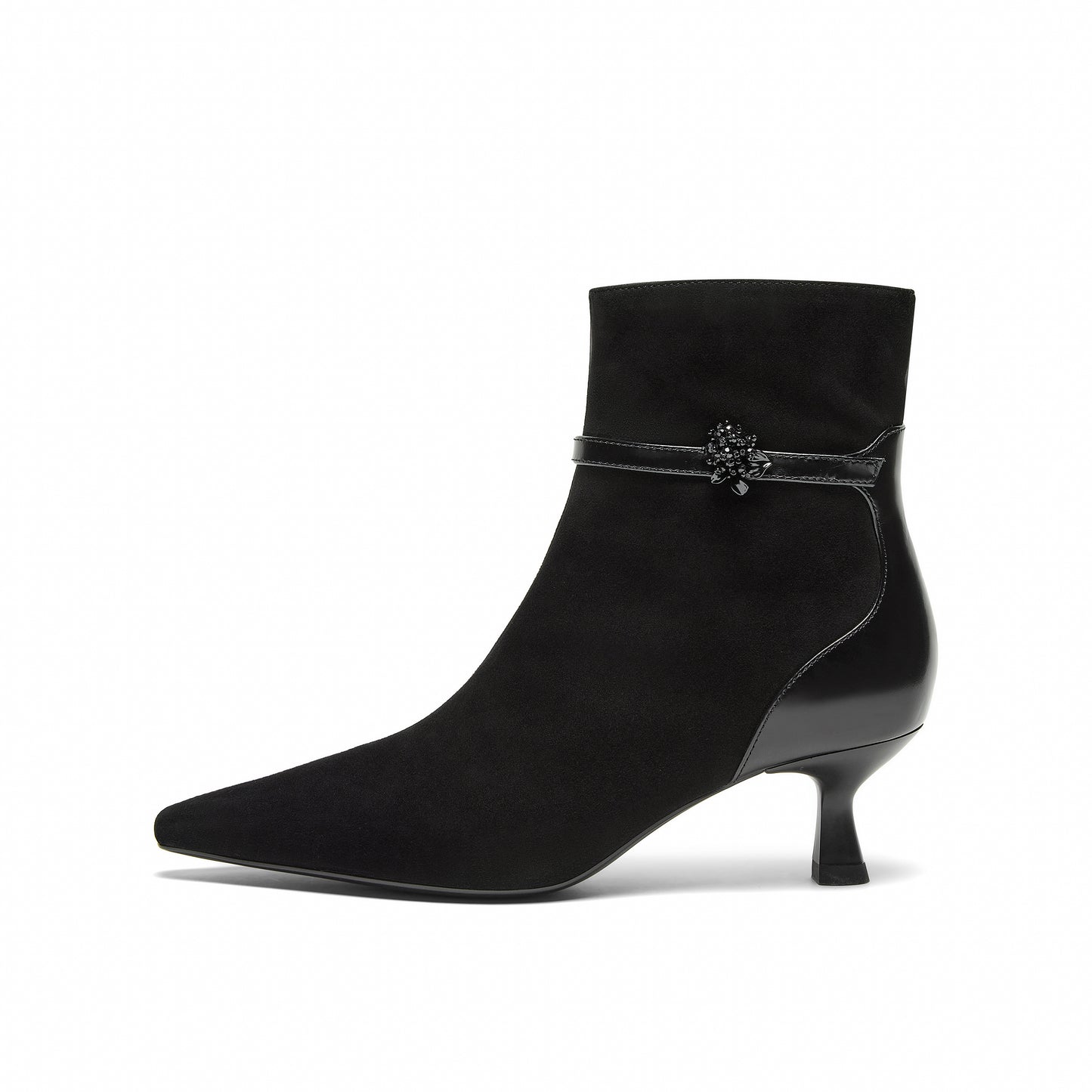 Pointed Toe Kid Suede Boots