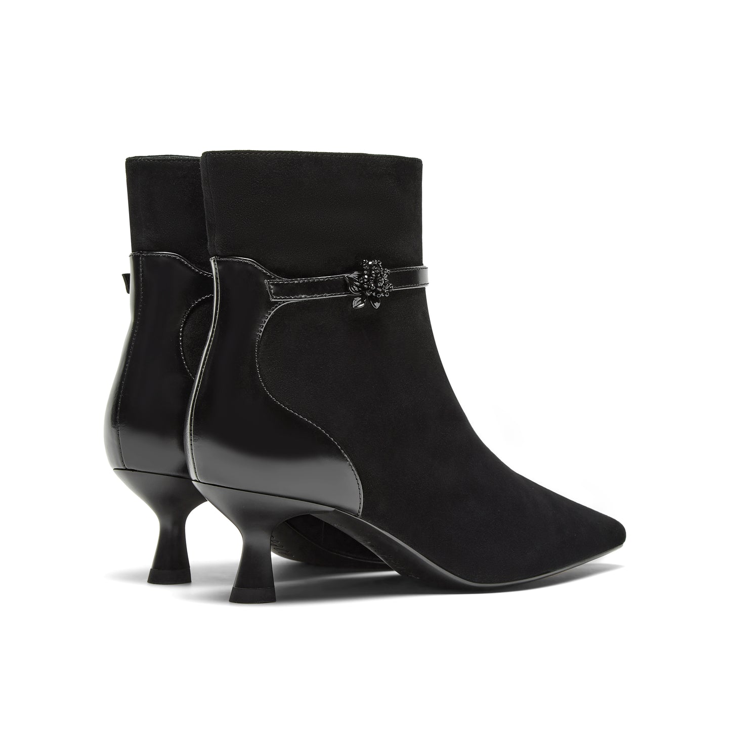 Pointed Toe Kid Suede Boots