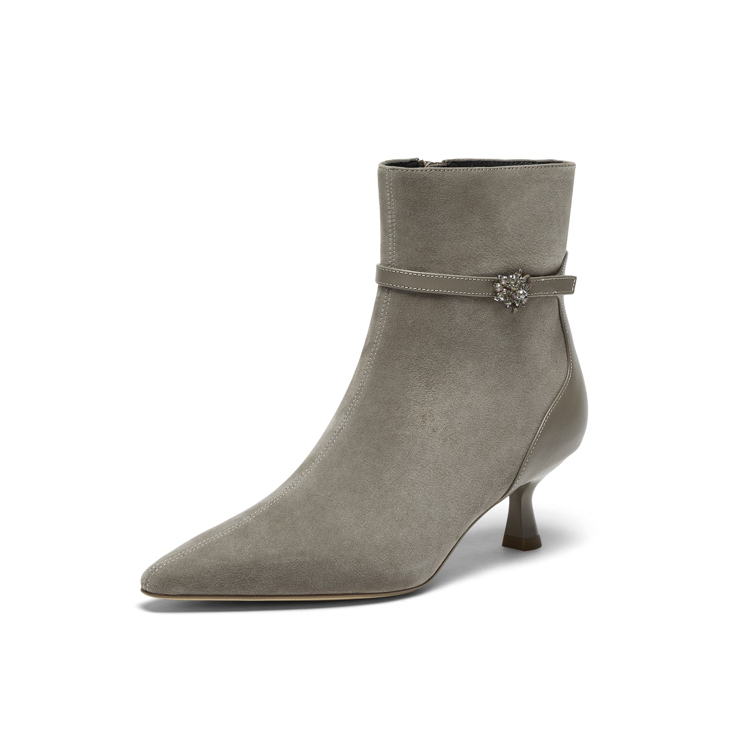Pointed Toe Kid Suede Boots