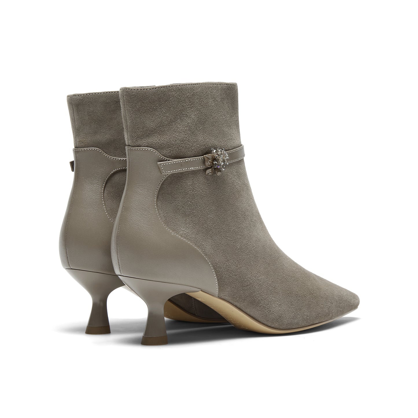 Pointed Toe Kid Suede Boots