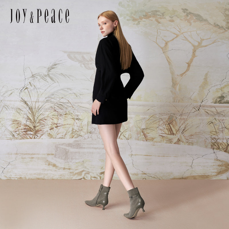 Pointed Toe Kid Suede Boots