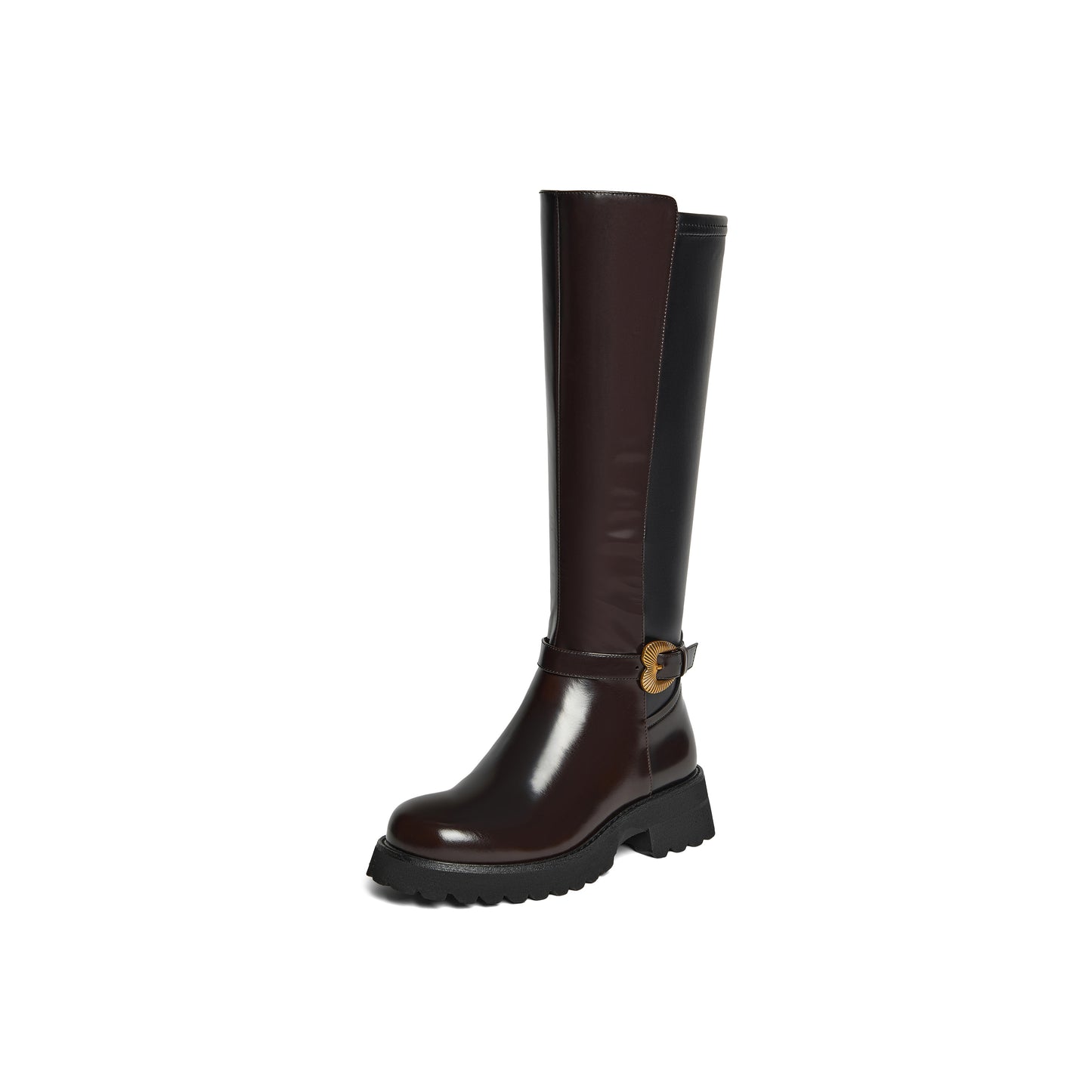 Heart Shaped Buckle Long Boots