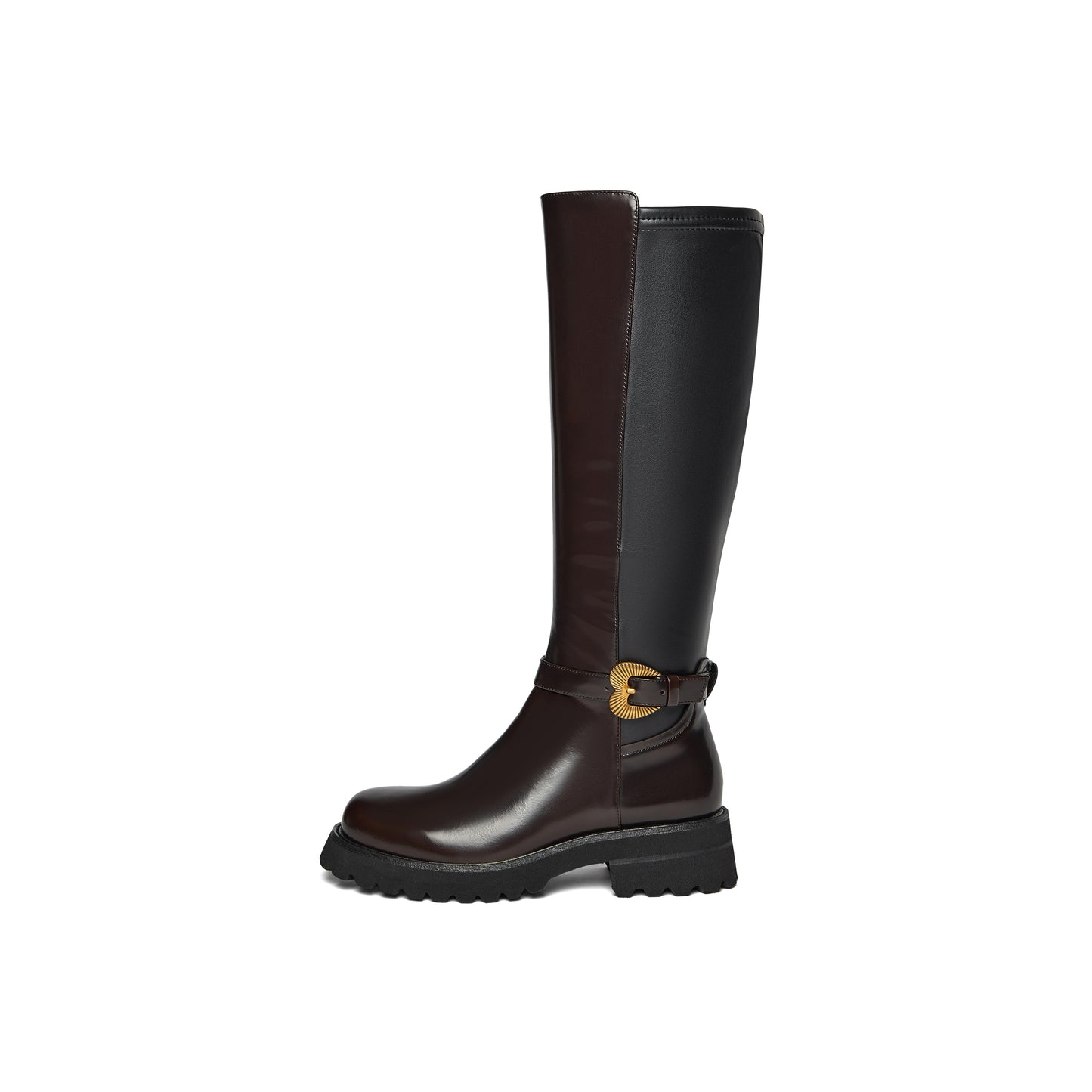Heart Shaped Buckle Long Boots