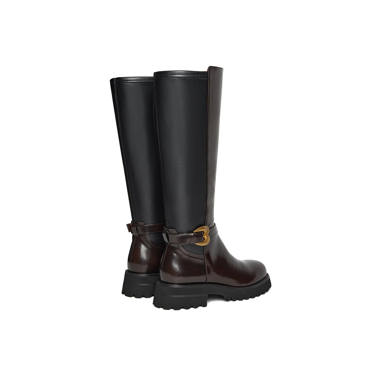 Heart Shaped Buckle Long Boots
