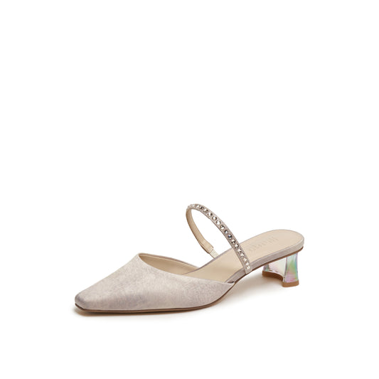 Transparent Heel Mules