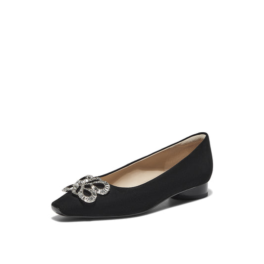 JP Infinity Buckle Block Heel Shoes