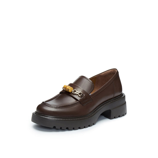 Bamboo Buckle Loafers