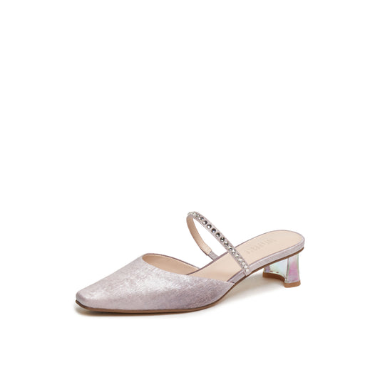 Transparent Heel Mules