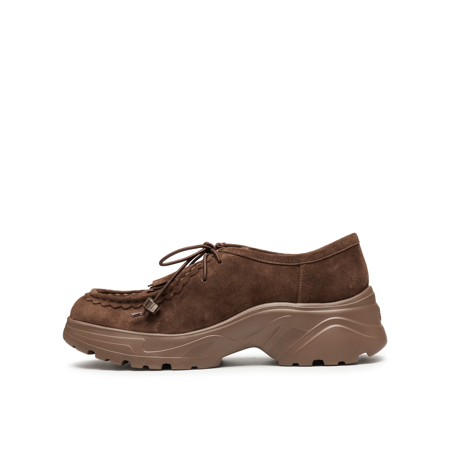 Chunky Loafer with Layered Fringe