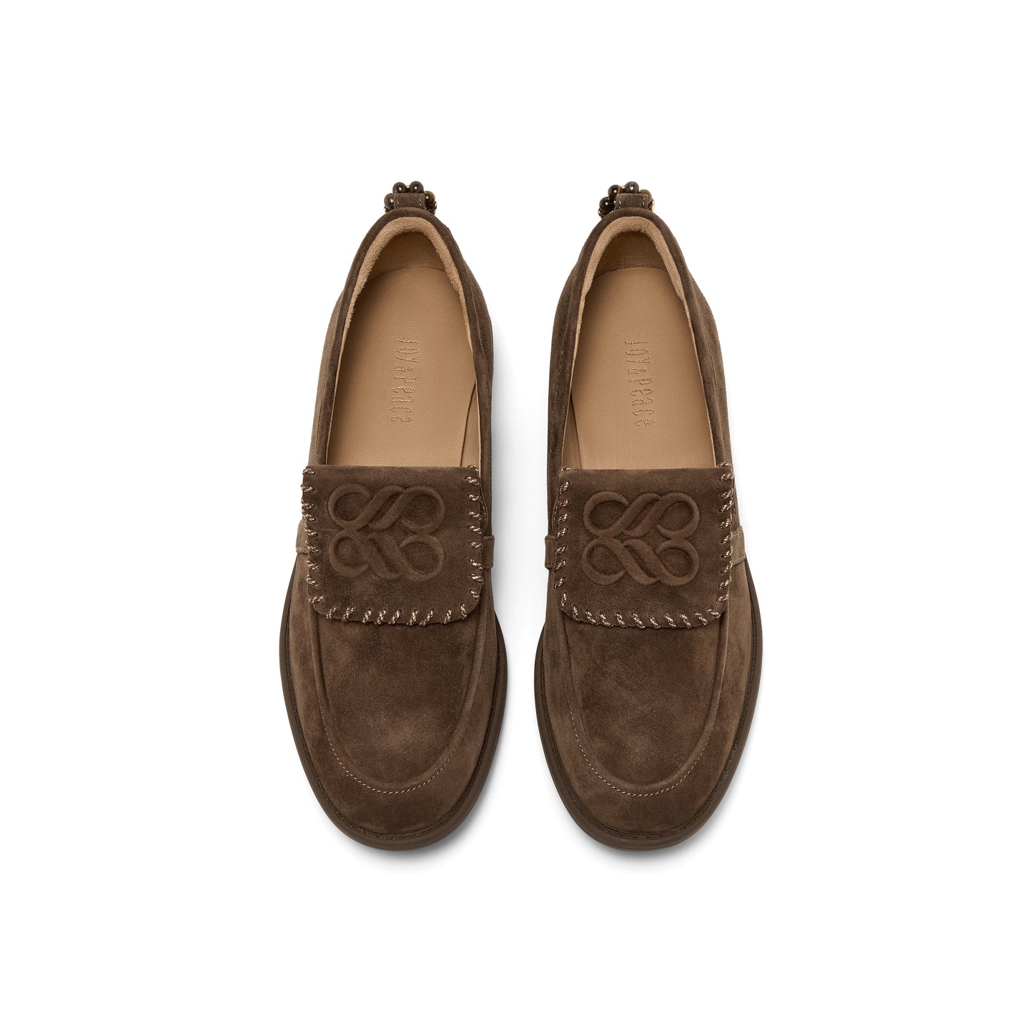 Lapel Kid Suede Loafer