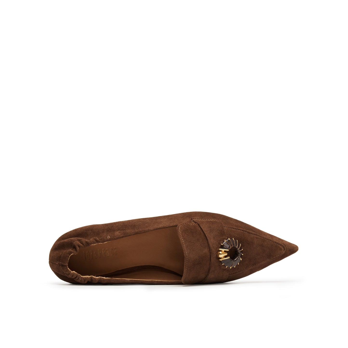 Kid Suede Pointed Toe Loafer