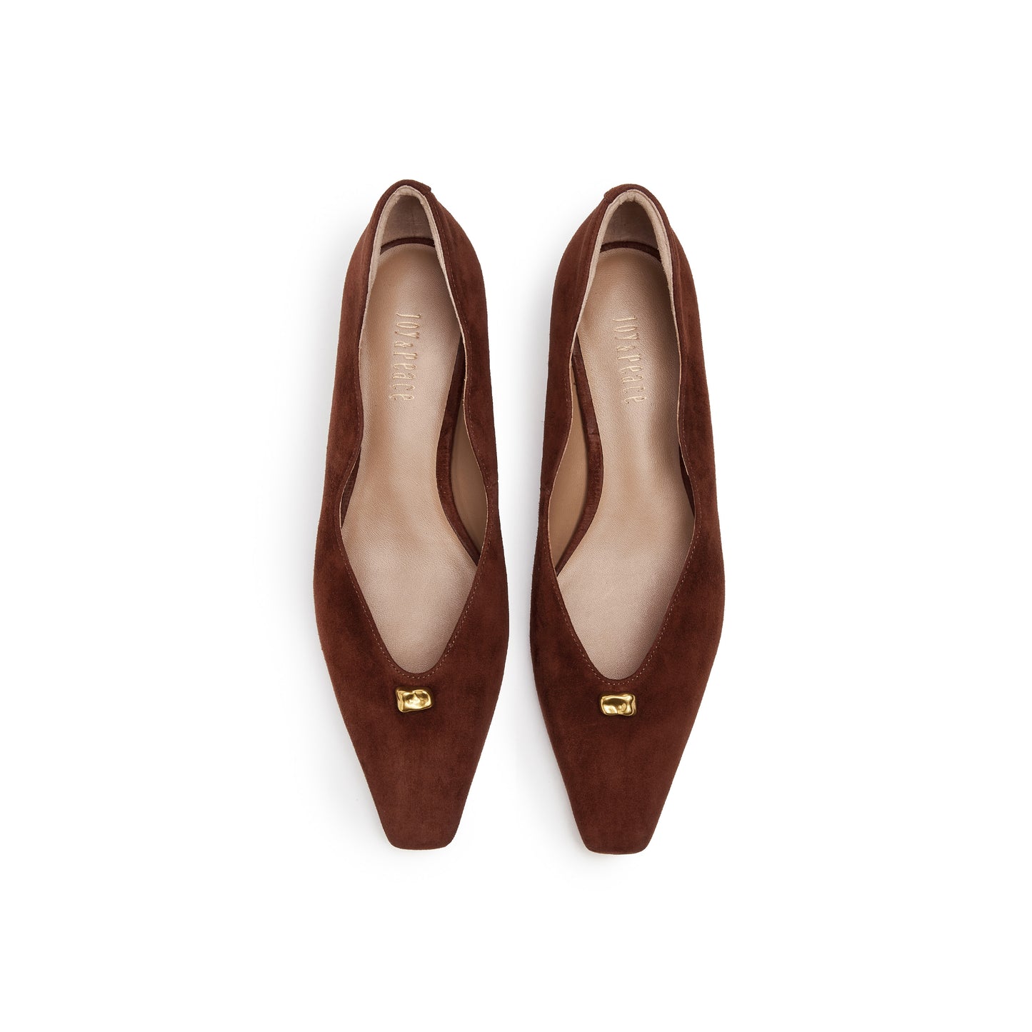 V Cut Mid-heel Pump