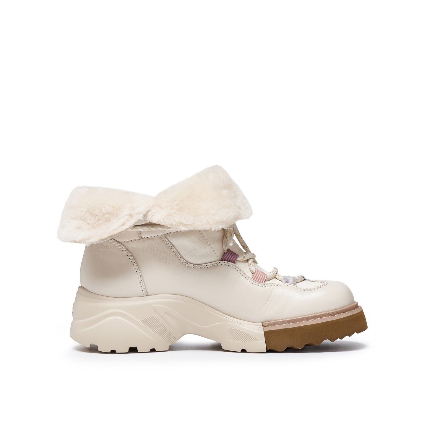 Wool Collar Hiker Boots