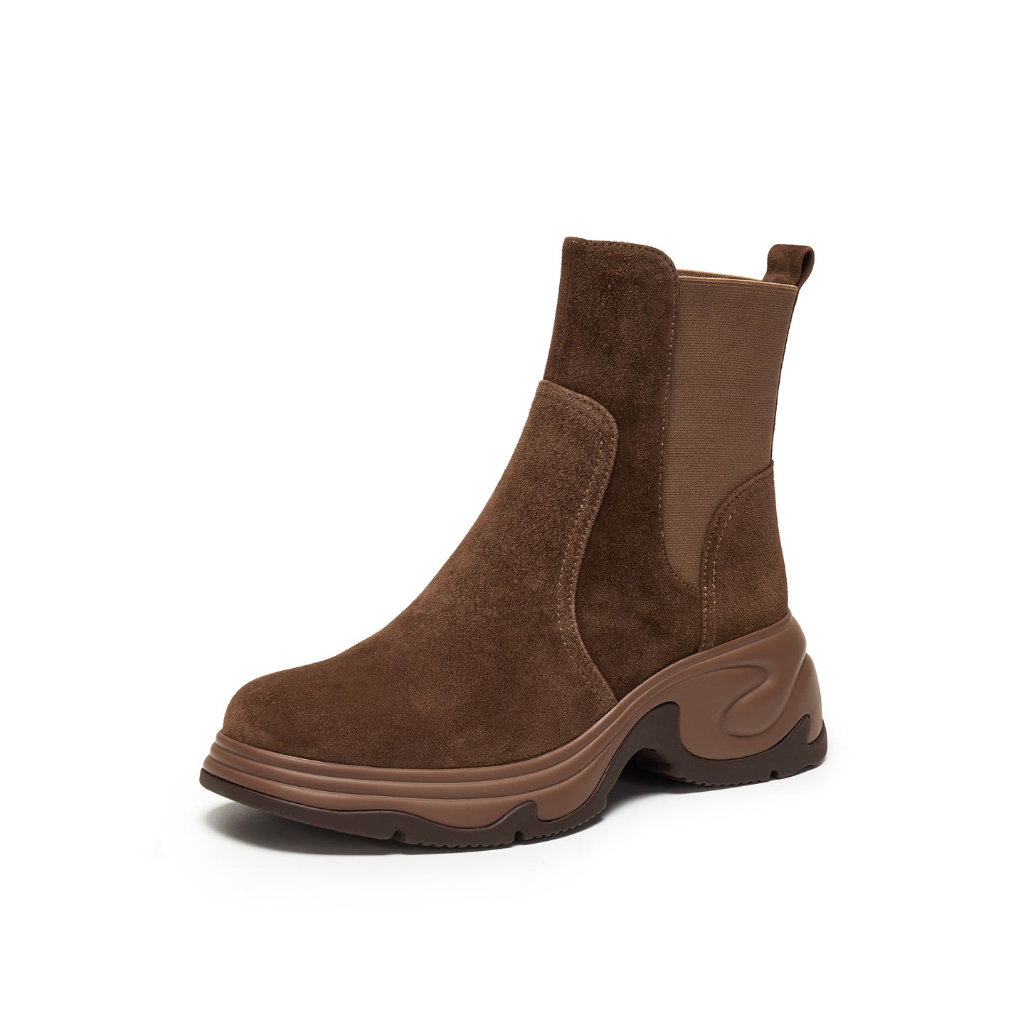 Kid Suede Chunky Chelsea Boots