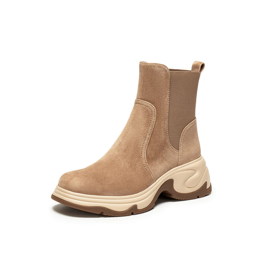 Kid Suede Chunky Chelsea Boots