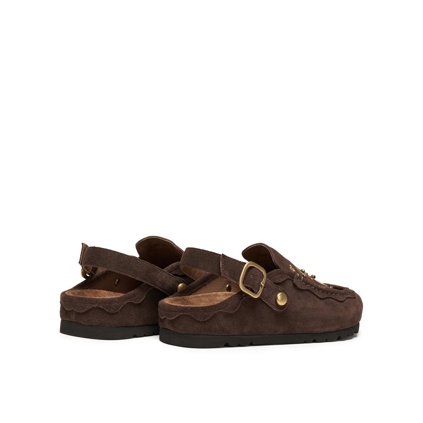 Wide Round Toe Sandals with Embroidery
