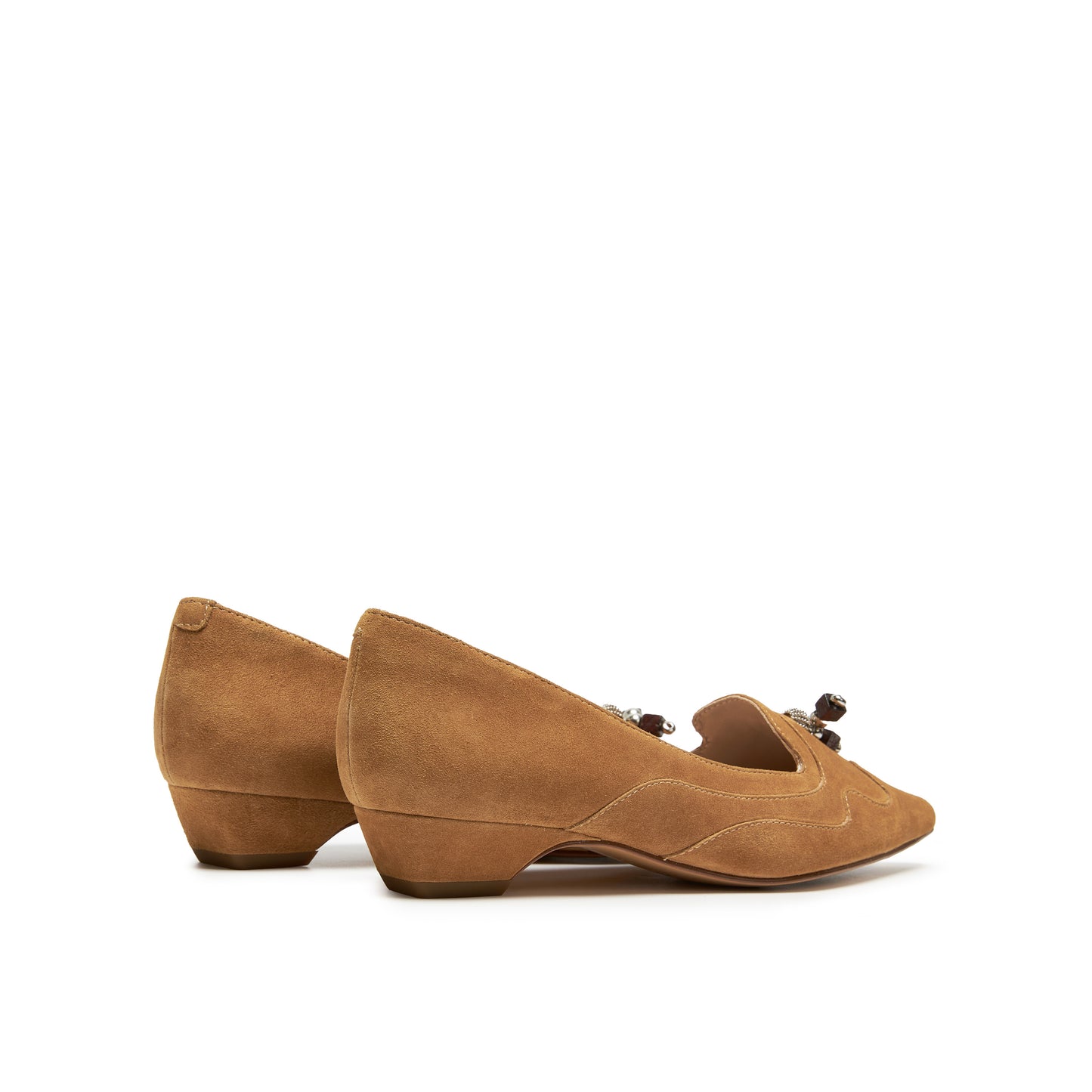 Kid / Suede Mid Heel Pumps