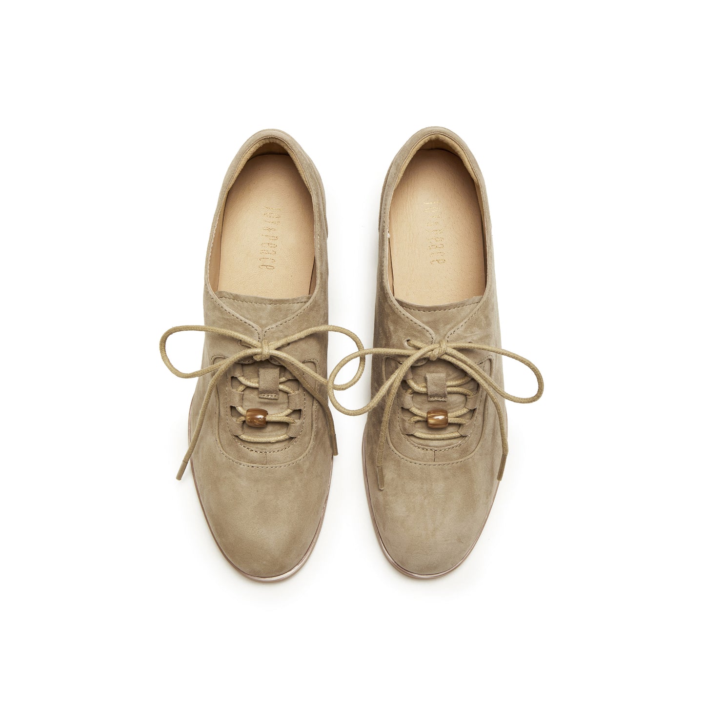 Soft Suede Block Heel Oxford Shoes
