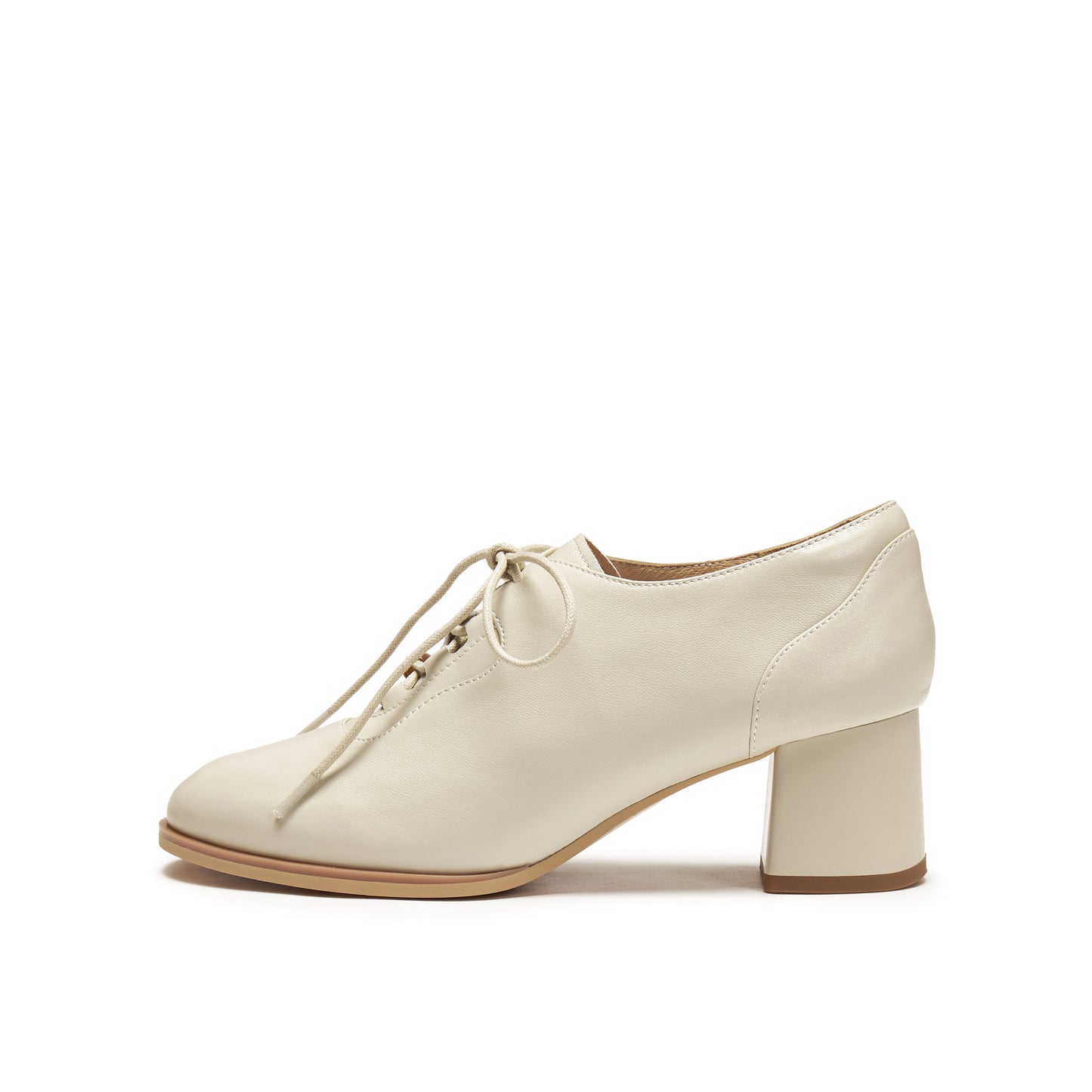 Soft Suede Block Heel Oxford Shoes