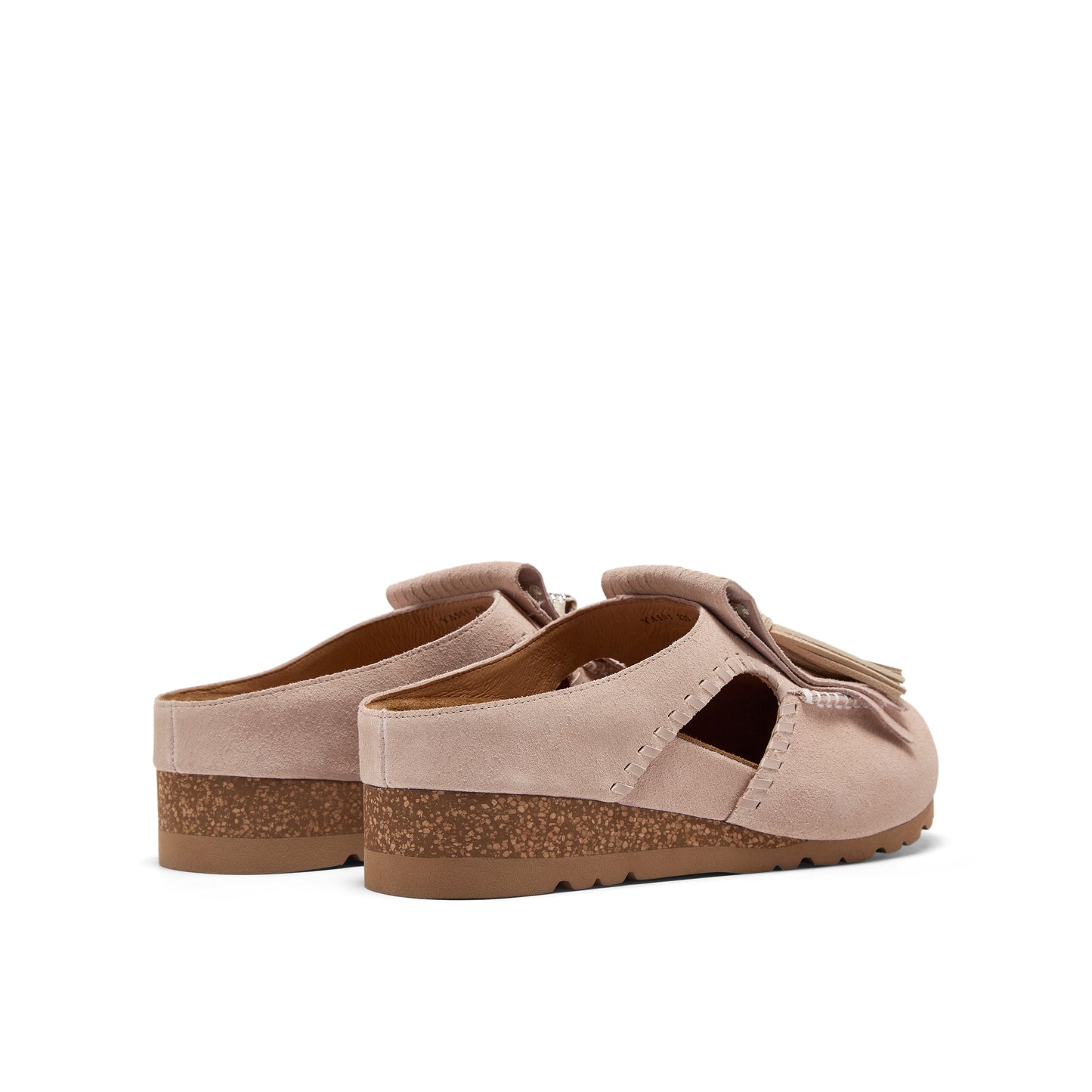 Wedged Mules with Tassels