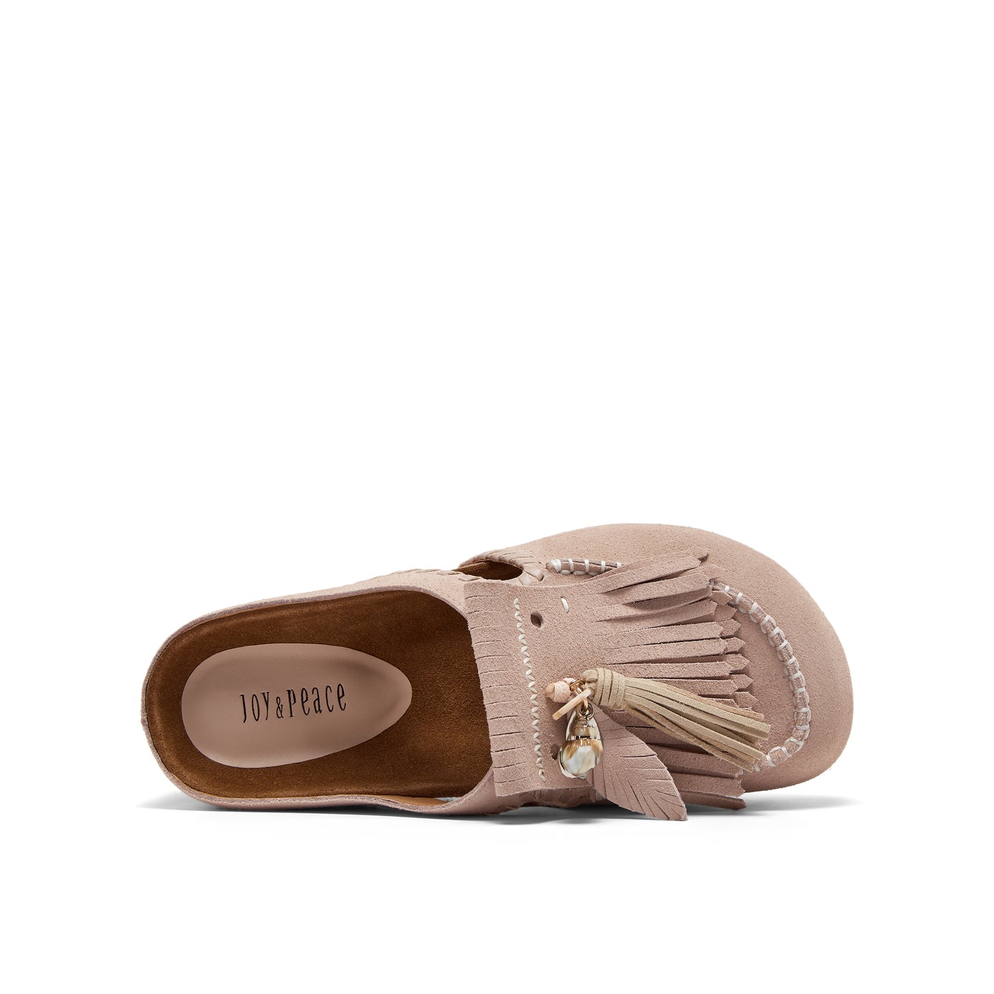 Wedged Mules with Tassels
