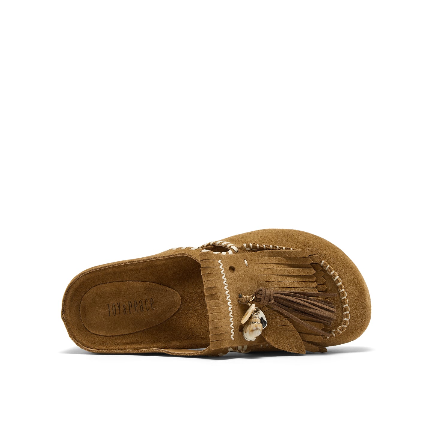 Wedged Mules with Tassels