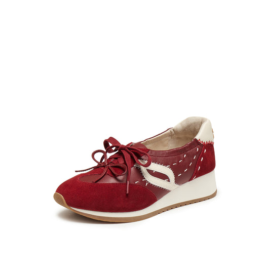 Multi-material Sneakers with Hand-stitched Horse Logo