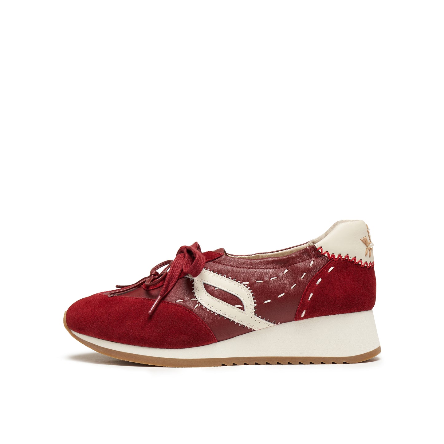 Multi-material Sneakers with Hand-stitched Horse Logo