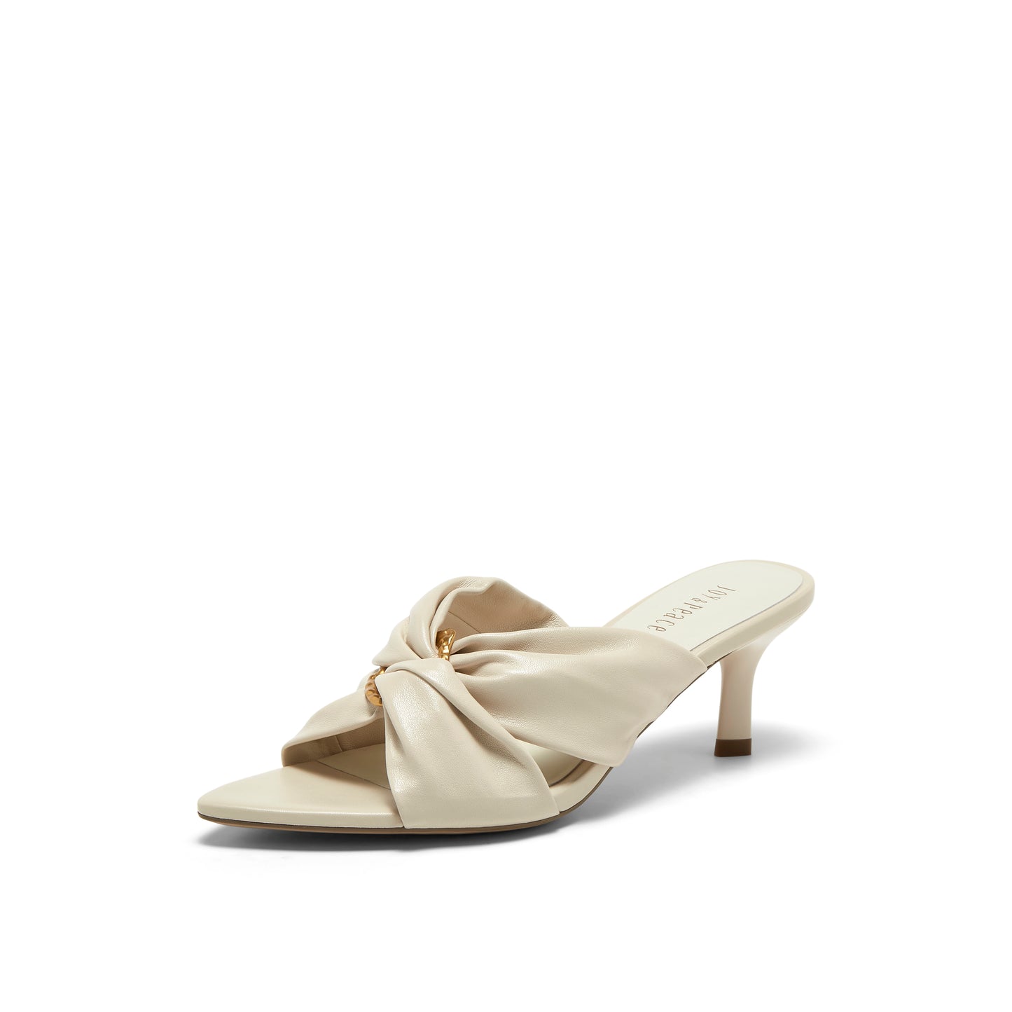 Cross-straps Metal Ring Sandals