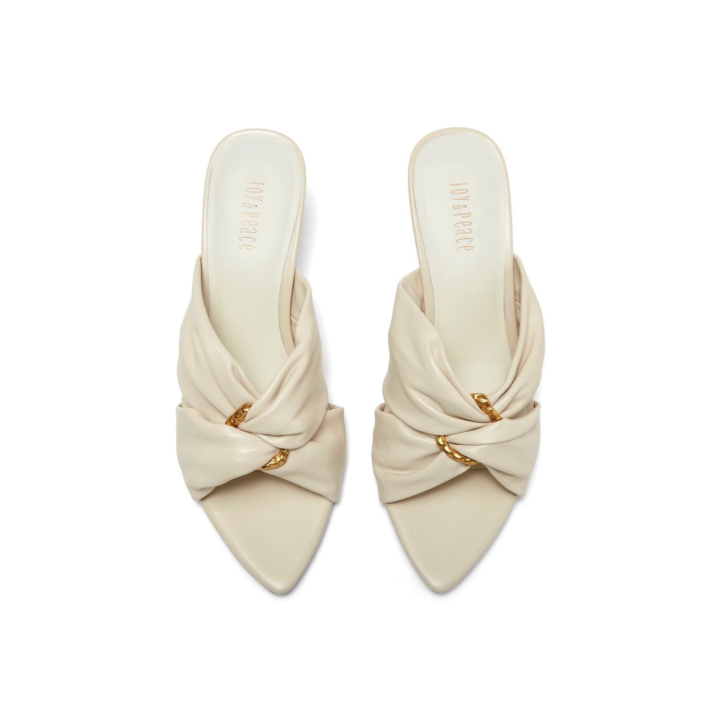 Cross-straps Metal Ring Sandals
