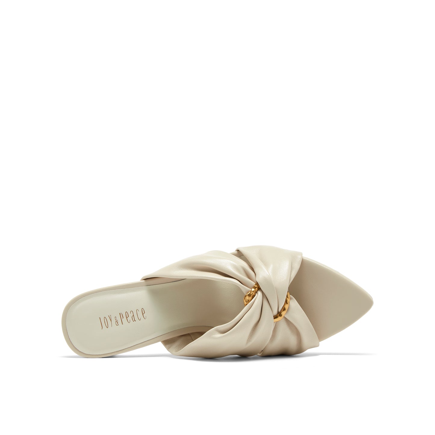 Cross-straps Metal Ring Sandals