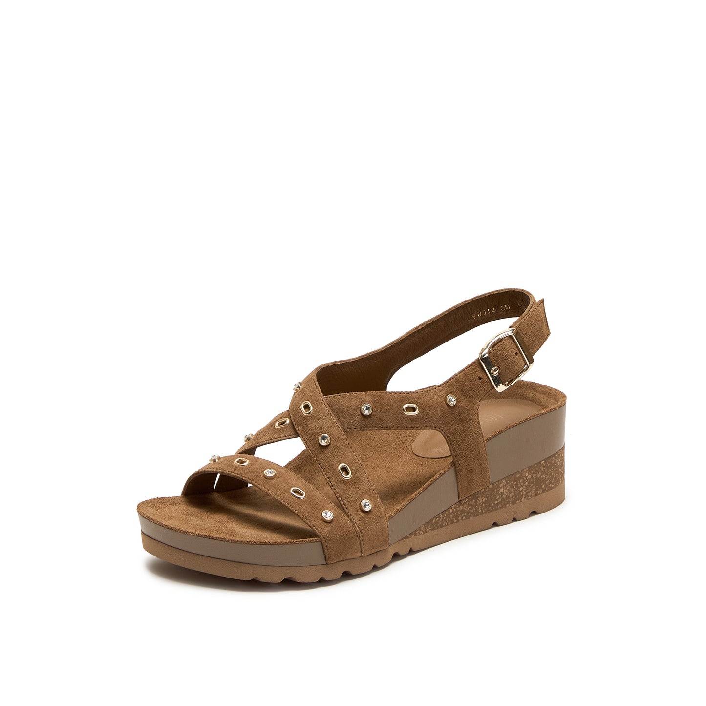 Suede Studded Wedges