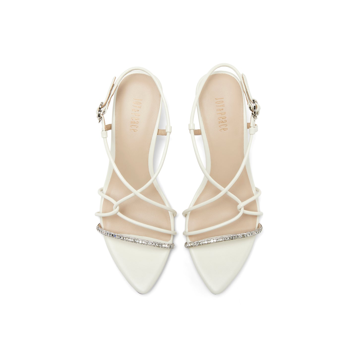 Embellished Straps Heel Sandals