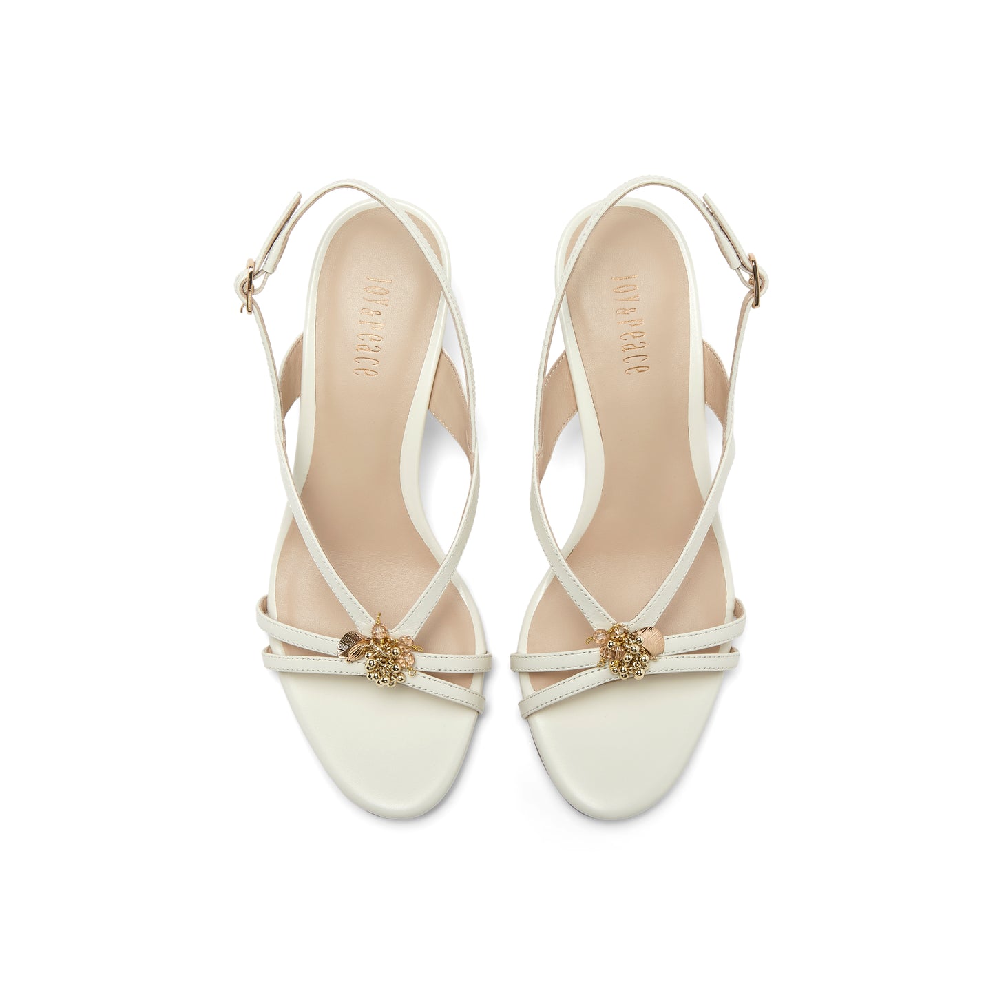 Beads Multi Straps Heel Sandals