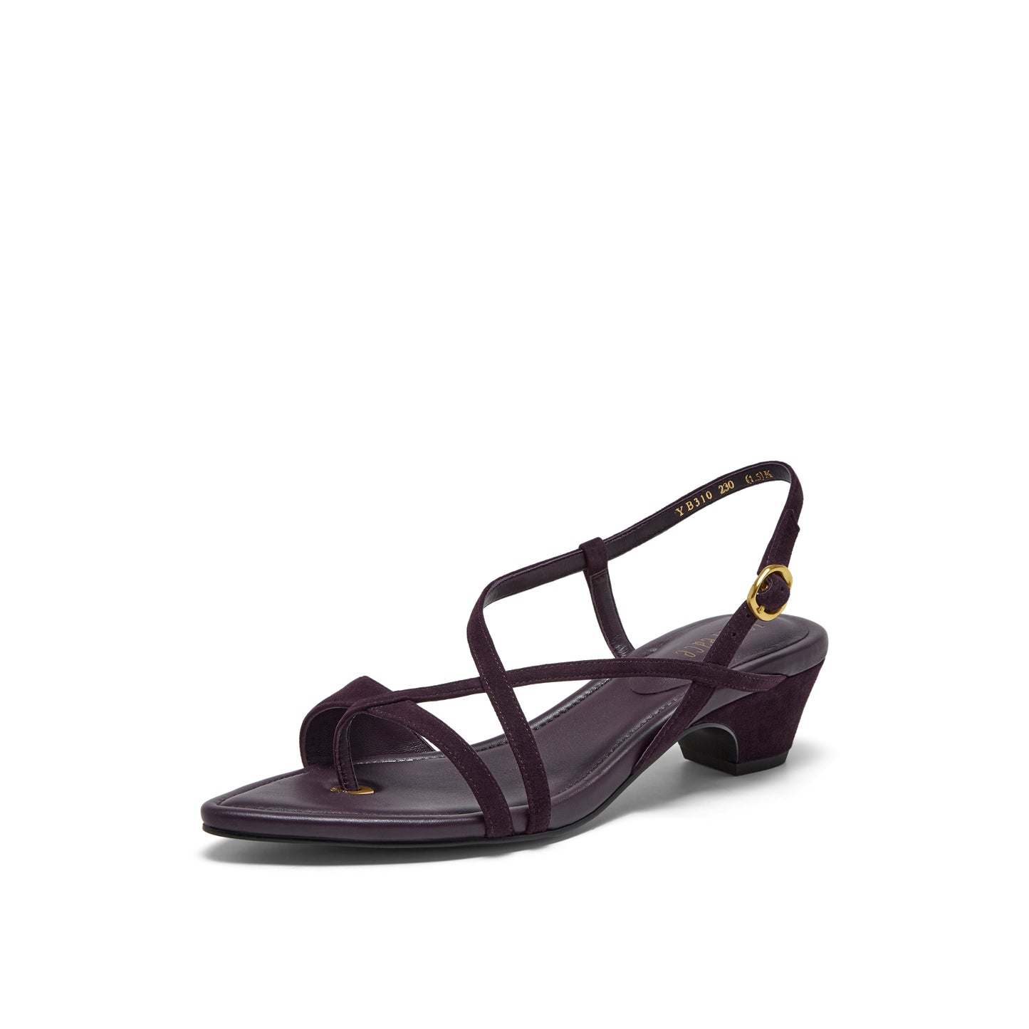 Ring-toe Blocked-heel Sandals
