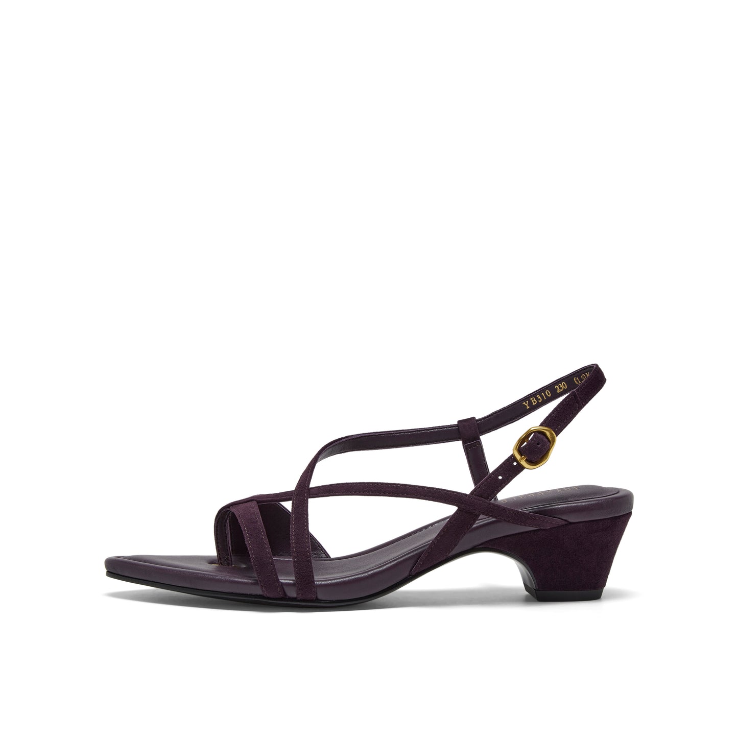 Ring-toe Blocked-heel Sandals