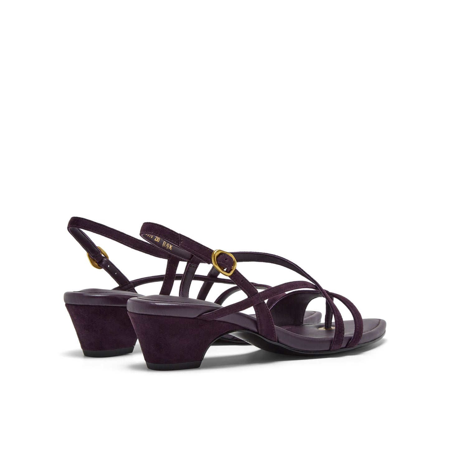 Ring-toe Blocked-heel Sandals