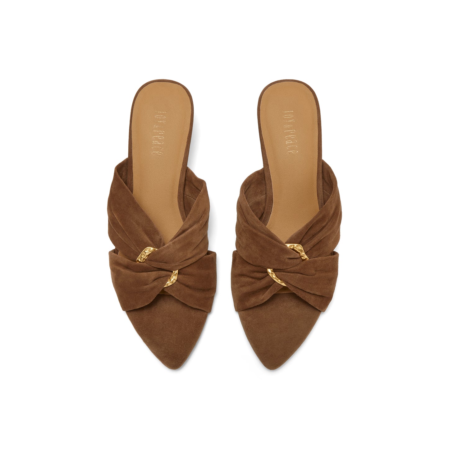Cross-straps Metal Ring Sandals
