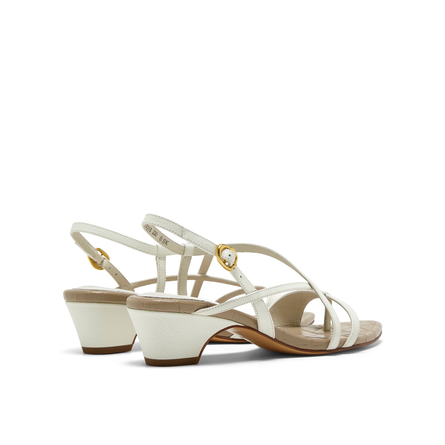 Ring-toe Blocked-heel Sandals