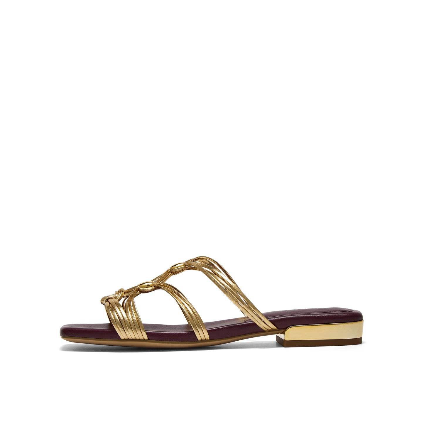 Beaded Woven Strap Flats