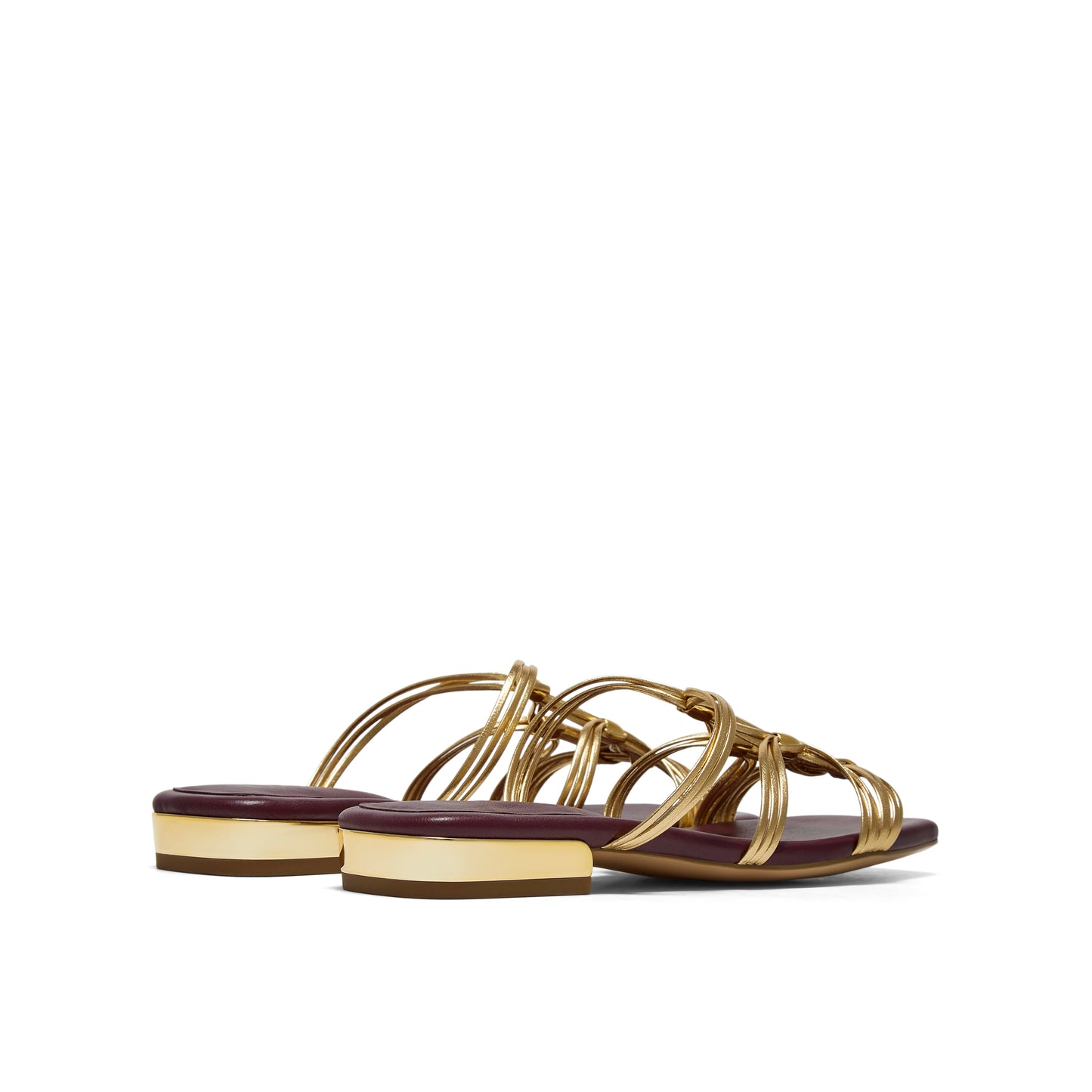 Beaded Woven Strap Flats