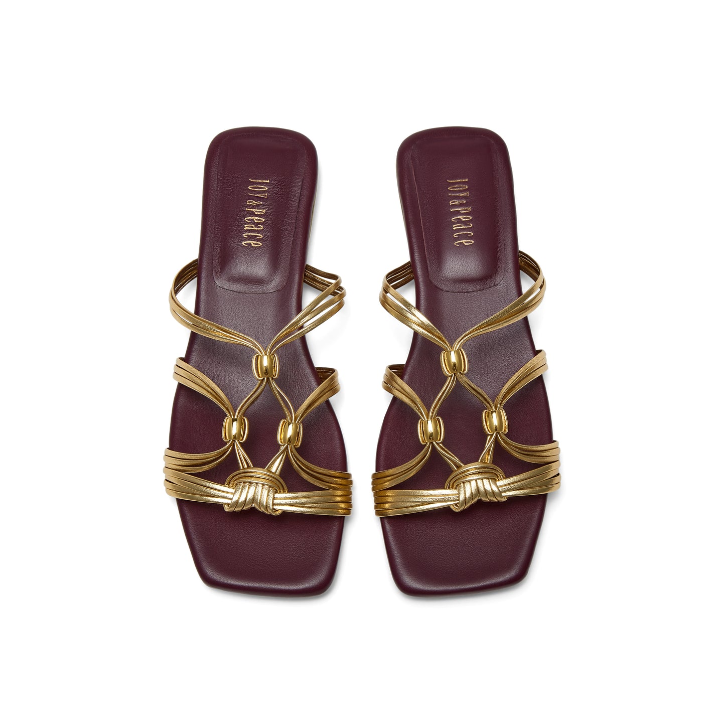Beaded Woven Strap Flats