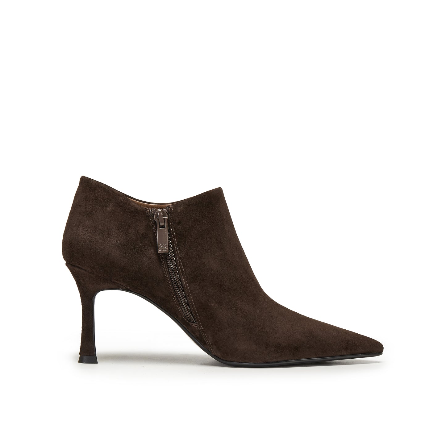 Kid Sude Pointed Toe Ankle Boots