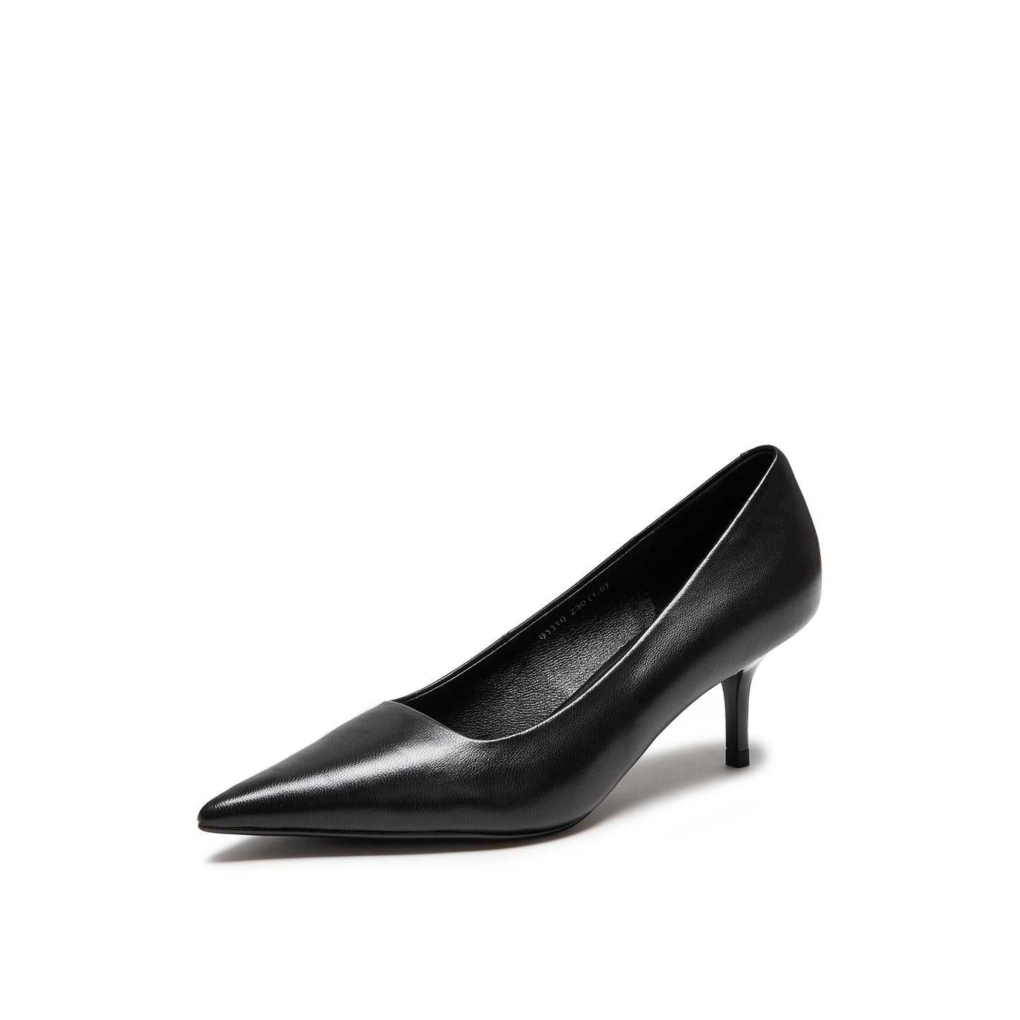 Pointy Toe Kid Leather Heels