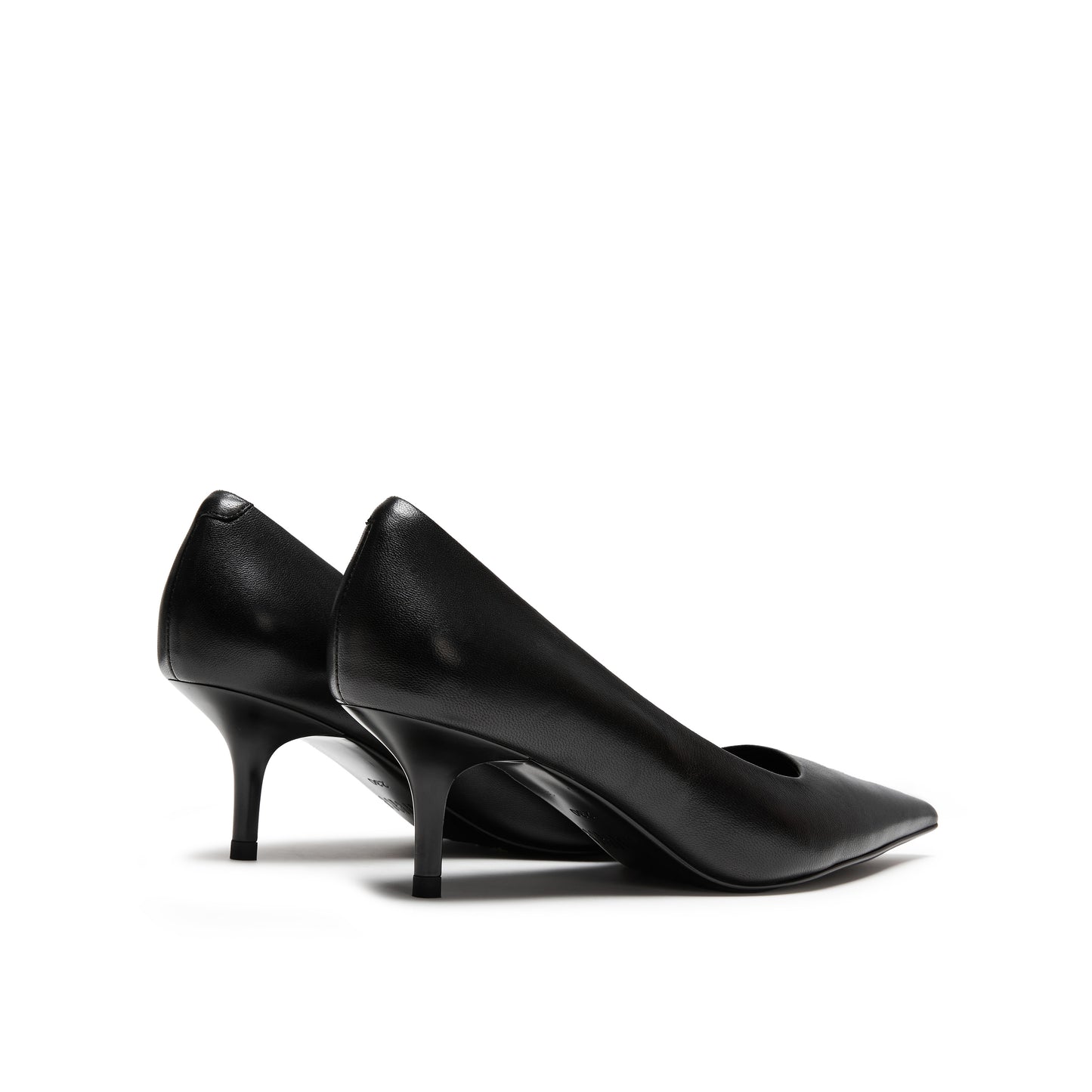 Pointy Toe Kid Leather Heels