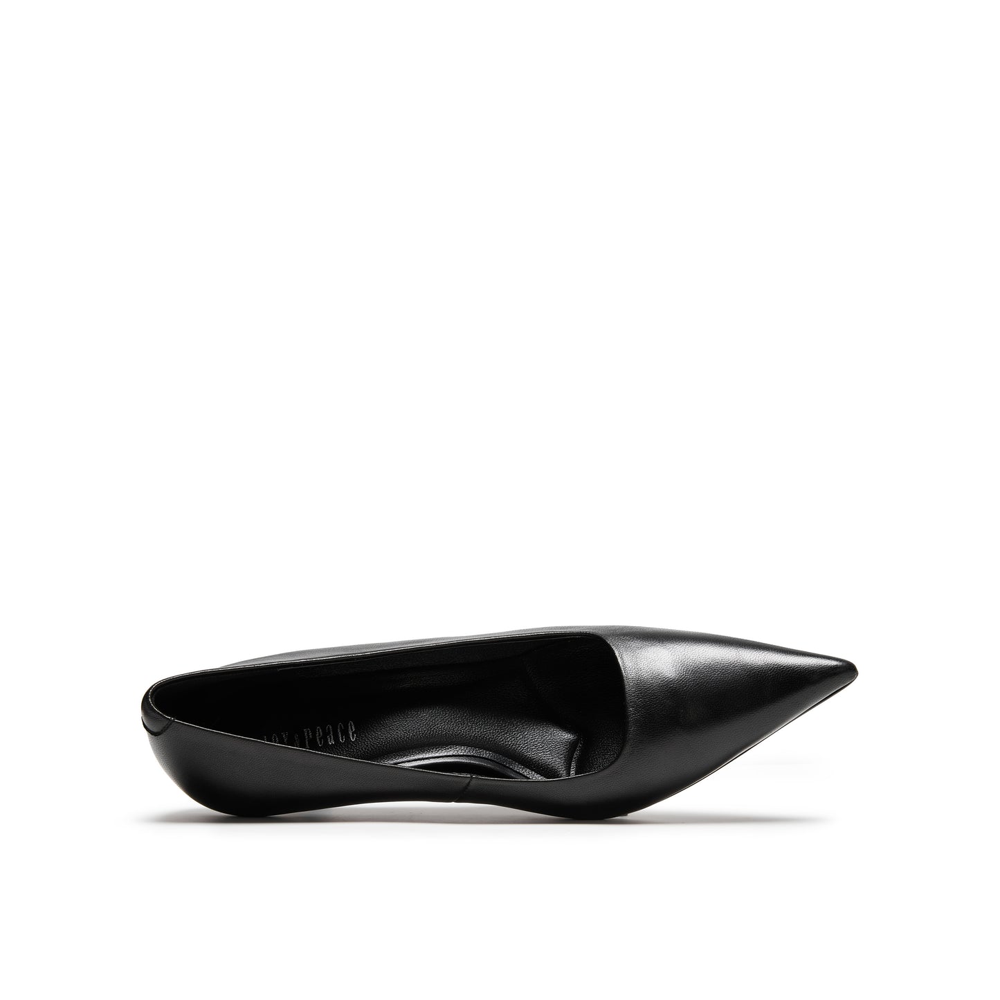 Pointy Toe Kid Leather Heels