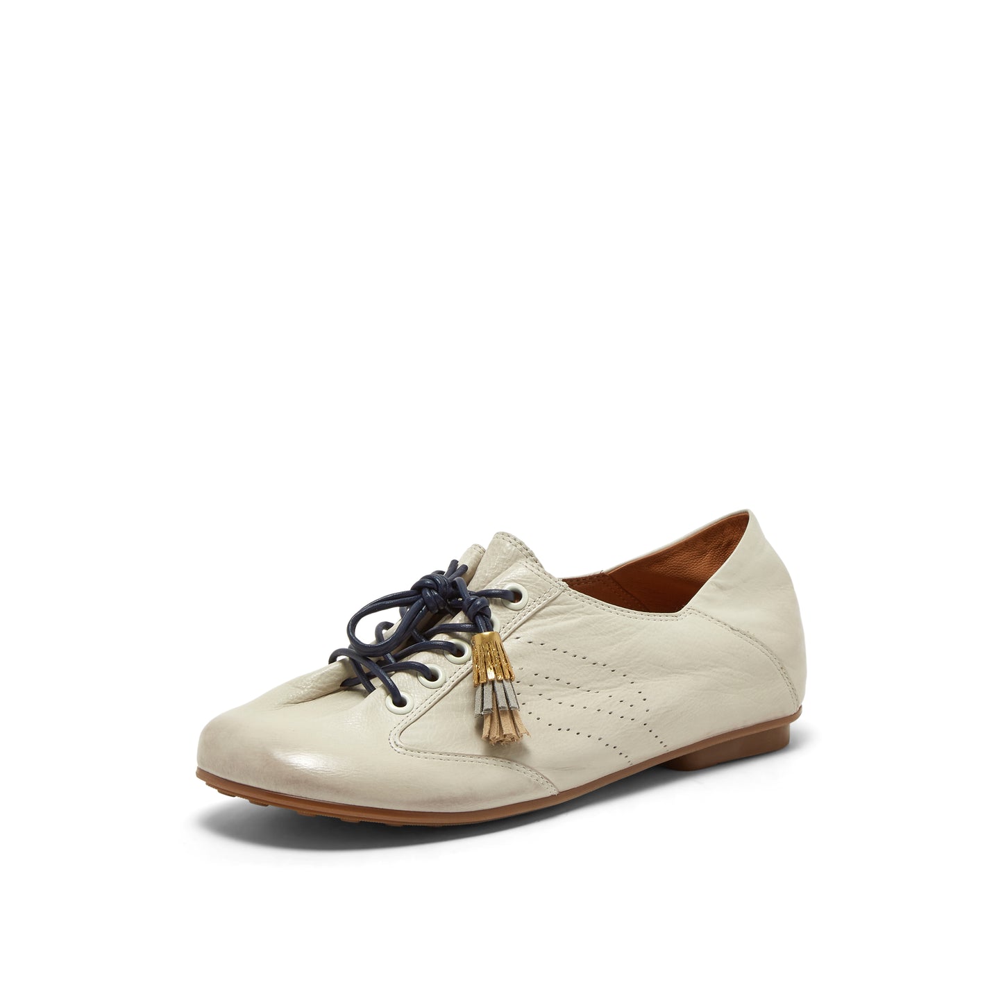 Retro Washed Leather Sneakers