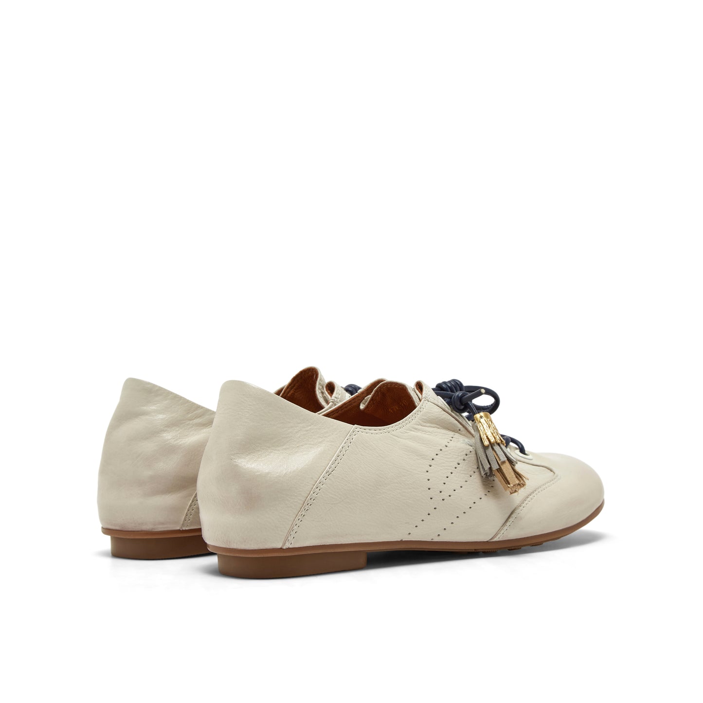Retro Washed Leather Sneakers