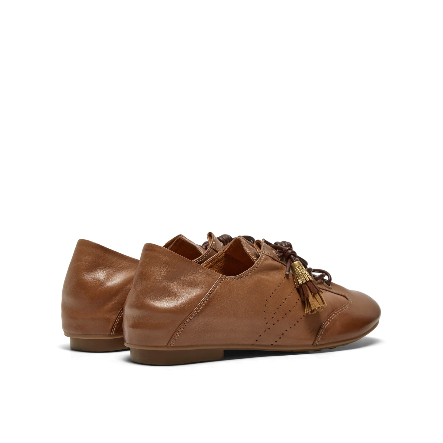 Retro Washed Leather Sneakers