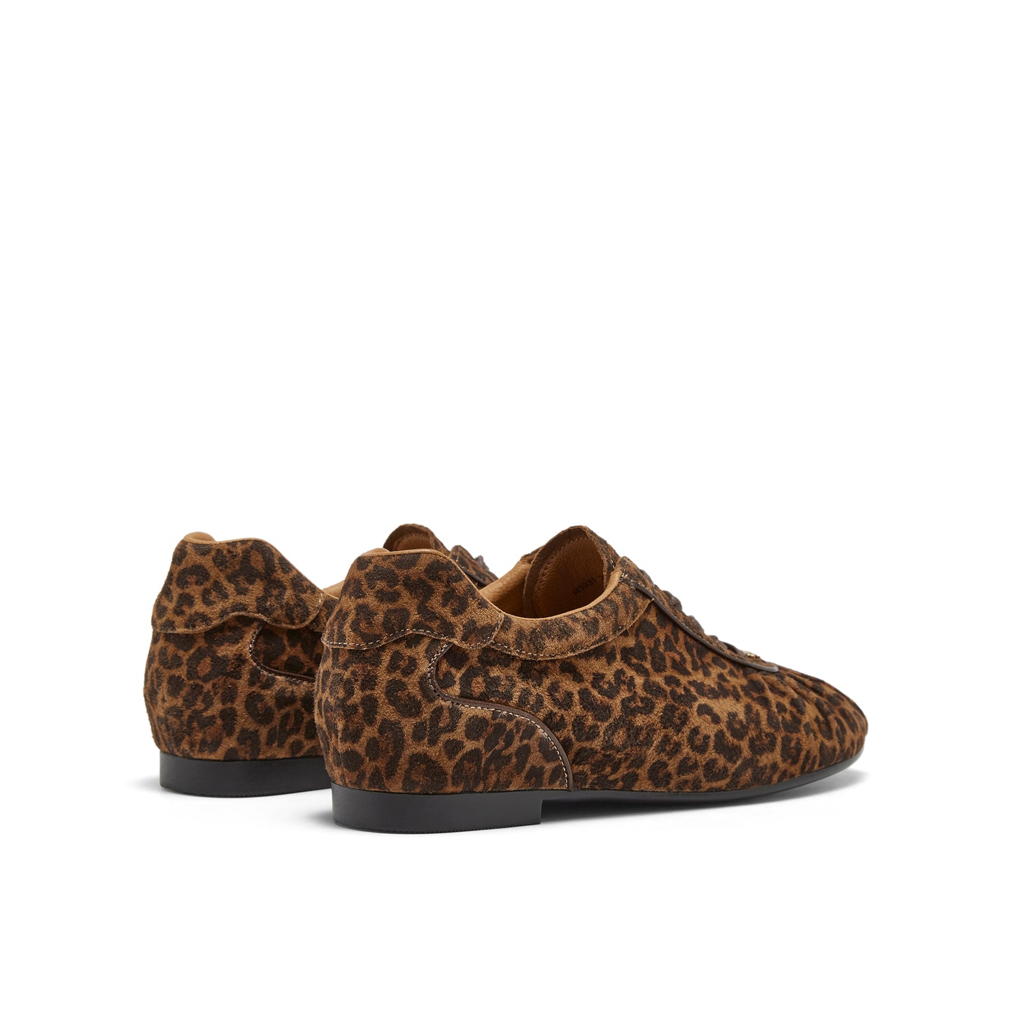 Leopard Printed Lace-up Oxford